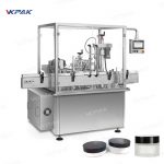 Automatska rotirajuća linija za punjenje kozmetičkih staklenki za kreme, brtvljenje i zatvaranje