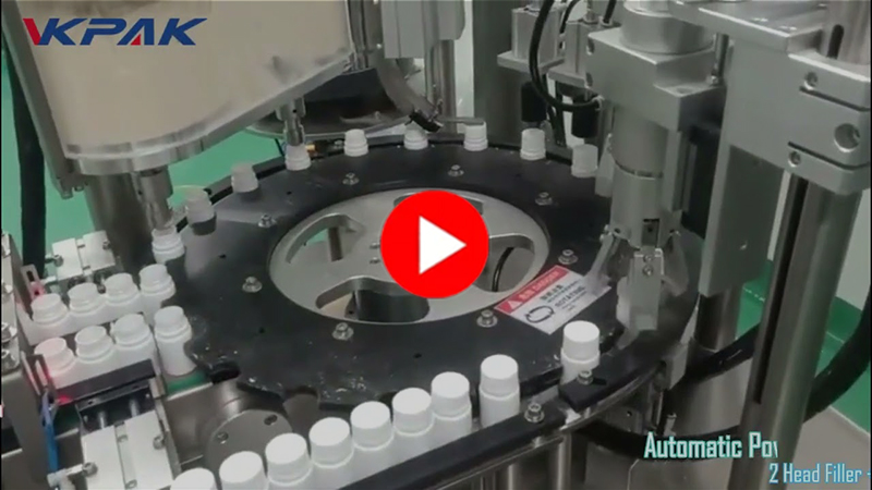 Monoblock stroj za punjenje i zatvaranje boca s prahom