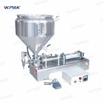 Poluautomatski pneumatski stroj za punjenje vrhnjem gustog umaka s miješanjem