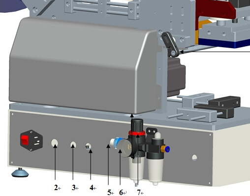 Poluautomatski stroj za etiketiranje plastičnih vrećica za ravnu površinu