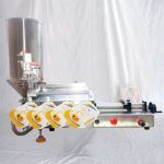 Poluautomatski stroj za punjenje gotovih vrećica s pneumatskim izljevom